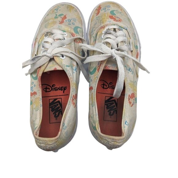 Vans X Disney The Little Mermaid Ariel Unisex Low Top Lace Up Sneakers - Picture 5 of 7
